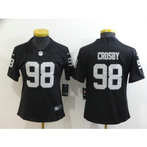 Nike Raiders 98 Maxx Crosby Black Vapor Untouchable Limited Youth Jersey