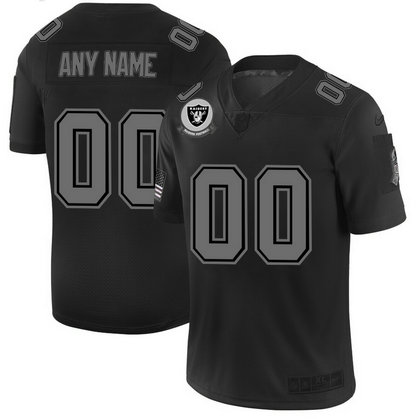 Nike Raiders Customized 2019 Black Salute To Service Fashion Limited Jersey