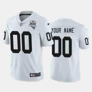 Nike Raiders Customized White 2020 Inaugural Season Vapor Limited Men Jersey