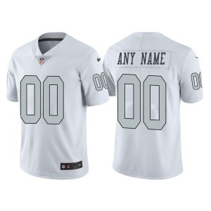 Nike Raiders Customized White Color Rush Limited Men Jersey