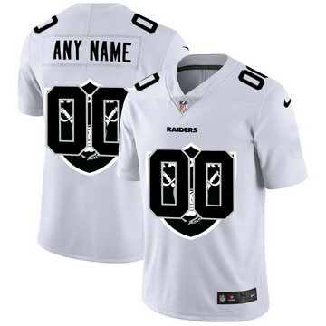 Nike Raiders Customized White Team Big Logo Vapor Untouchable Limited Jersey