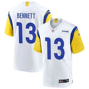 Nike Rams 13 Stetson Bennett White Vapor Untouchable Limited Men Jersey