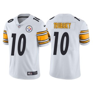 Nike Steelers 10 Mitchell Trubisky White Vapor Untouchable Limited Men Jersey