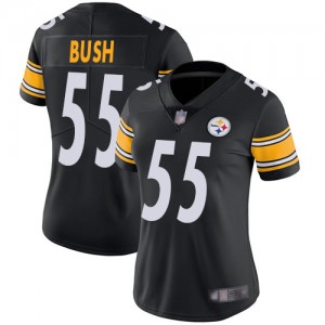 Nike Steelers 55 Devin Bush Black 2019 NFL Draft Vapor Untouchable Limited Women Jersey