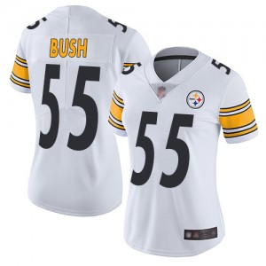 Nike Steelers 55 Devin Bush White 2019 NFL Draft Vapor Untouchable Limited Women Jersey