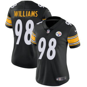 Nike Steelers 98 Vince Williams Black Vapor Untouchable Limited Women Jersey