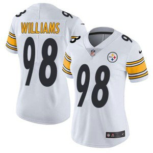 Nike Steelers 98 Vince Williams White Vapor Untouchable Limited Women Jersey