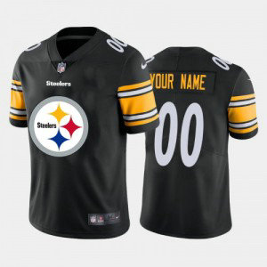 Nike Steelers Black 2020 Team Big Logo Customized Limited Men Jersey