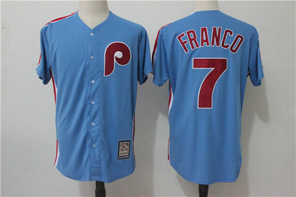 Phillies 7 Maikel Franco Light Blue Alternate Cooperstown Collection Jersey
