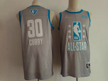 Warriors 30 Stephen Curry Gray 2022 NBA All-Star Jordan Brand Swingman Jersey