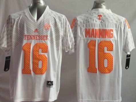Youth Tennessee Volunteers #16 Peyton Manning White 2015 College Football adidas Jersey