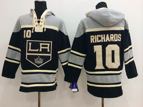 Old Time Hockey Los Angeles Kings #10 Mike Richards Black Hoodie