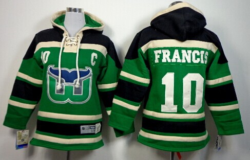 Old Time Hockey Hartford Whalers #10 Ron Francis Black Kids Hoodie