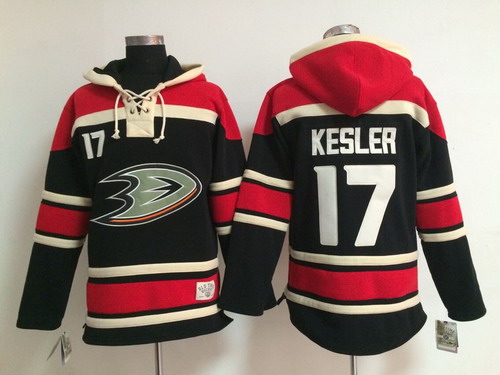 Old Time Hockey Anaheim Ducks #17 Ryan Kesler Black Hoodie