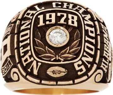 1978 Alabama Crimson Tide National Champions Rings
