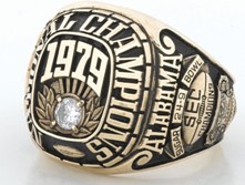 1979 NCAA Alabama Crimson Tide National Champions Rings