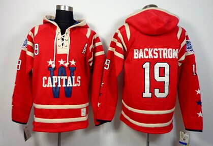 Old Time Hockey Washington Capitals #19 Nicklas Backstrom 2015 Winter Classic Red Hoodie