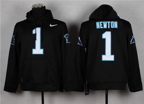 Nike Carolina Panthers #1 Cam Newton Black Hoodie