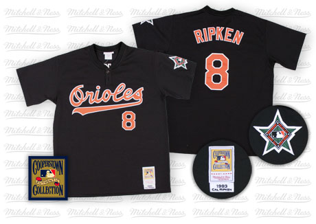 Baltimore Orioles #8 Cal Ripken Black Throwback Jersey