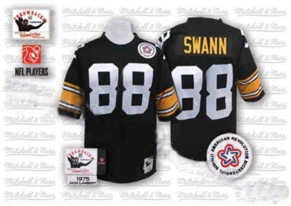 Pittsburgh Steelers #88 Lynn Swann Black Throwback Jersey