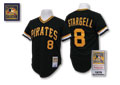 Pittsburgh Pirates #8 Willie Stargell Black Throwback Jersey 