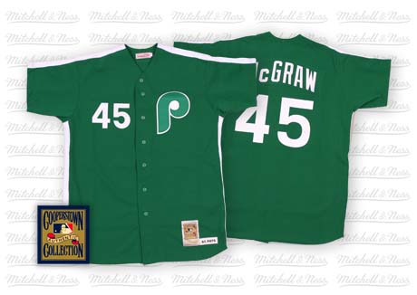 Philadelphia Phillies #45 Tug McGraw 1981 St. Patricks Day Jersey