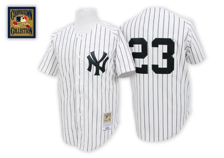 New York Yankees #23 Don Mattingly 1984 White Throwback Jersey 