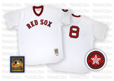 Boston Red Sox #8 Carl Yastrzemski White Pullover Throwback Jersey 