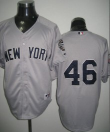New York Yankees #46 Pettitte Gray Jersey 