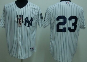 New York Yankees #23 Mattingly White Jersey 