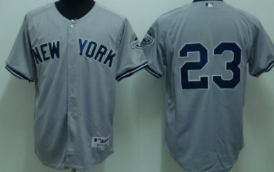 New York Yankees #23 Mattingly Gray Jersey 