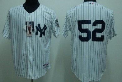 New York Yankees #52 Sabathia White Jersey 