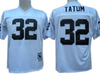 Oakland Raiders #32 Jack Tatum White Throwback Jersey