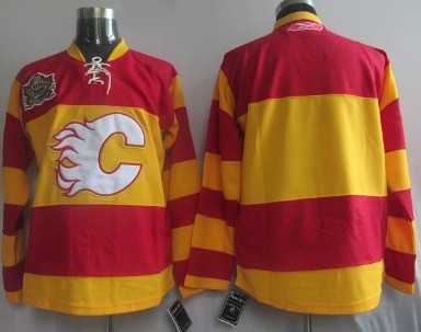 Calgary Flames Blank Red Third Jersey 