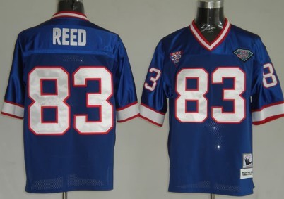 Buffalo Bills #83 Andre Reed Blue Throwback Jersey 