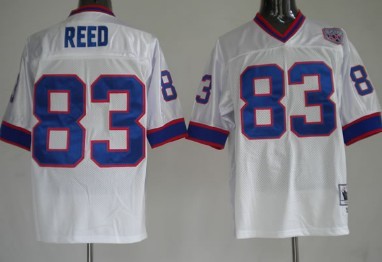 Buffalo Bills #83 Andre Reed White Throwback Jersey 
