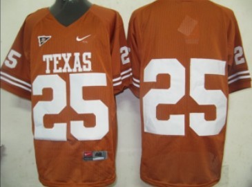 Texas Longhorns #25 Orange Jersey