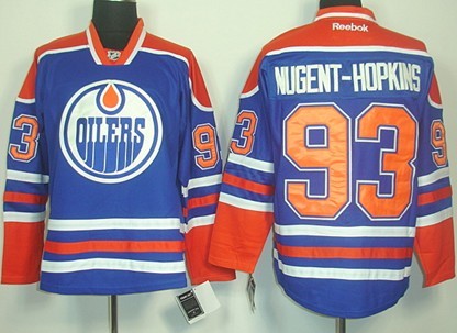 Edmonton Oilers #93 Ryan Nugent-Hopkins Royal Blue Jersey 