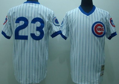 Chicago Cubs #23 Ryne Sandberg 1988 White Pullover Throwback Jersey
