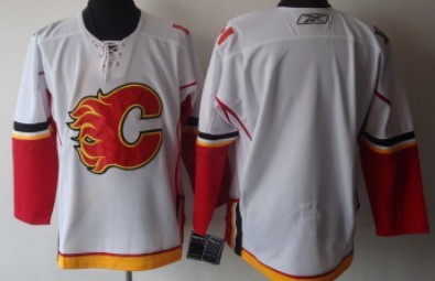 Calgary Flames Blank White Jersey