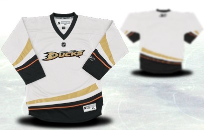 Anaheim Ducks Youth Customized White Jersey 