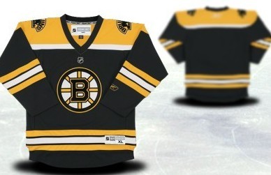 Boston Bruins Youth Customized Black Jersey 