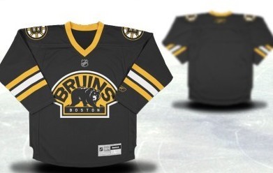 Boston Bruins Youth Customized Black Third Jersey 