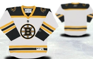 Boston Bruins Youth Customized White Jersey 