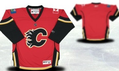Calgary Flames Youth Customized Red Jersey