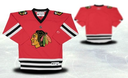 Chicago Blackhawks Youth Customized Red Jersey