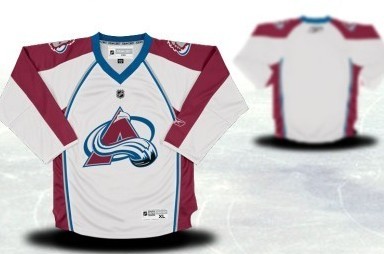 Colorado Avalanche Youth Customized White Jersey