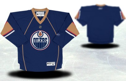 Edmonton Oilers Youth Customized Blue Thrid Jersey