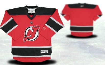 New Jersey Devils Youth Customized Red With Black Jersey