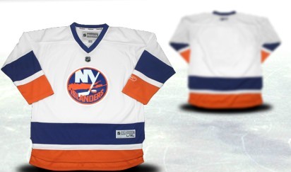 New York Islanders Youth Customized White Third Jersey